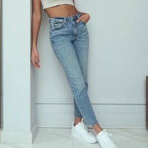 Garage Denim Blue Mom Leg Jeans